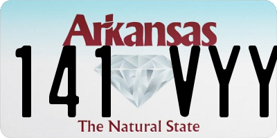 AR license plate 141VYY