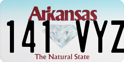 AR license plate 141VYZ