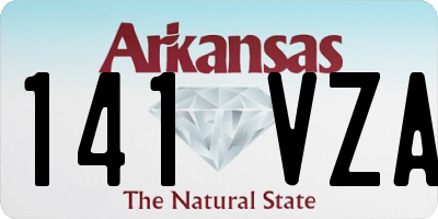 AR license plate 141VZA