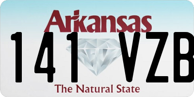 AR license plate 141VZB
