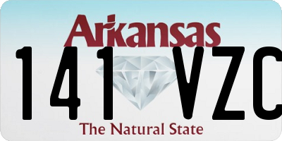 AR license plate 141VZC