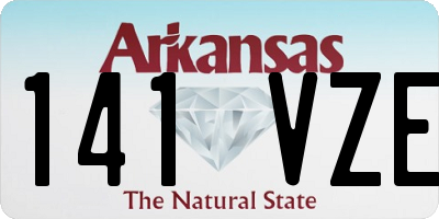 AR license plate 141VZE