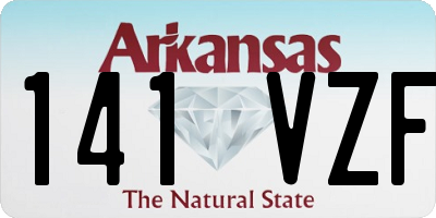 AR license plate 141VZF
