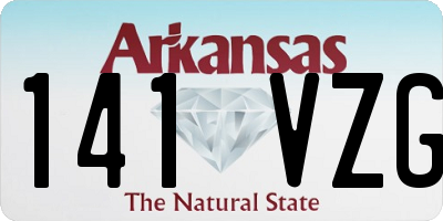 AR license plate 141VZG