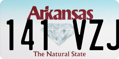 AR license plate 141VZJ