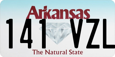 AR license plate 141VZL