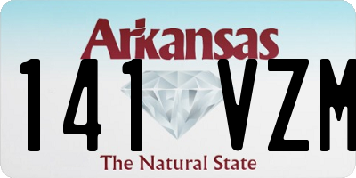 AR license plate 141VZM