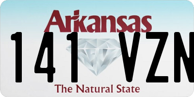 AR license plate 141VZN