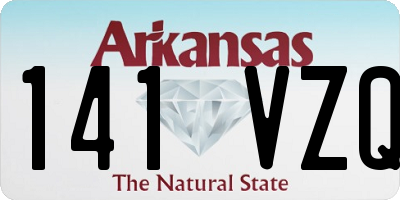 AR license plate 141VZQ