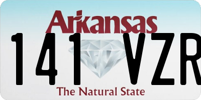 AR license plate 141VZR