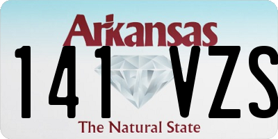 AR license plate 141VZS