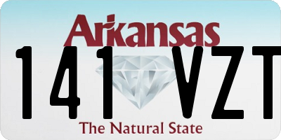 AR license plate 141VZT