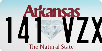 AR license plate 141VZX