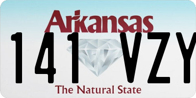 AR license plate 141VZY