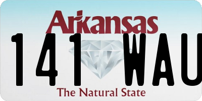 AR license plate 141WAU
