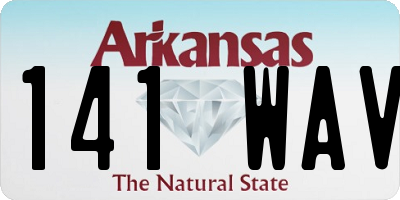 AR license plate 141WAV
