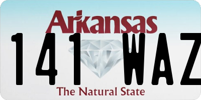 AR license plate 141WAZ