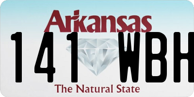 AR license plate 141WBH