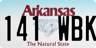 AR license plate 141WBK