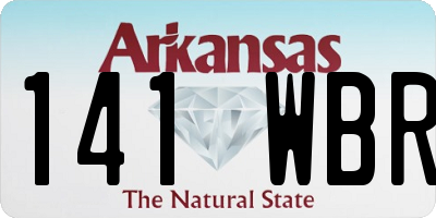 AR license plate 141WBR