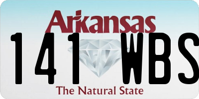 AR license plate 141WBS