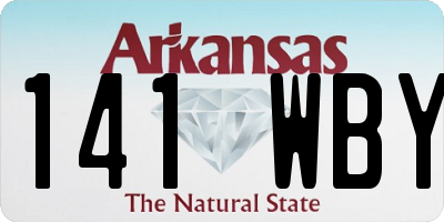 AR license plate 141WBY