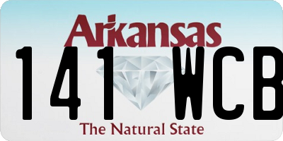AR license plate 141WCB