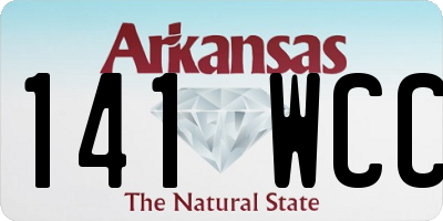AR license plate 141WCC