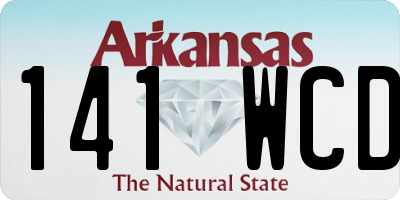 AR license plate 141WCD