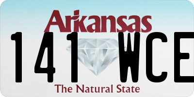 AR license plate 141WCE