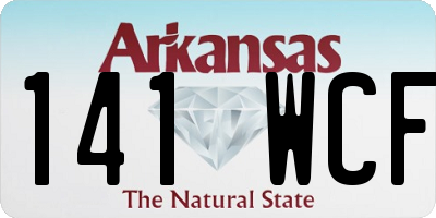 AR license plate 141WCF