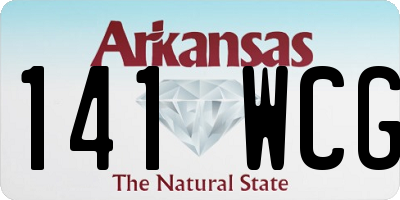 AR license plate 141WCG