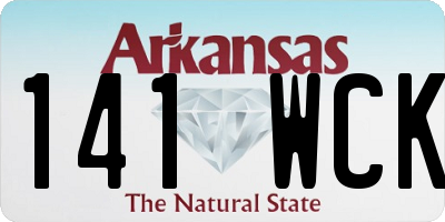 AR license plate 141WCK