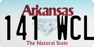 AR license plate 141WCL