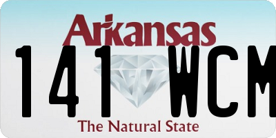 AR license plate 141WCM