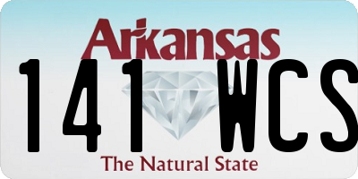 AR license plate 141WCS