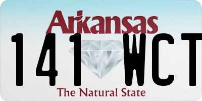 AR license plate 141WCT
