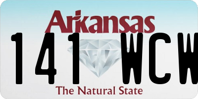 AR license plate 141WCW