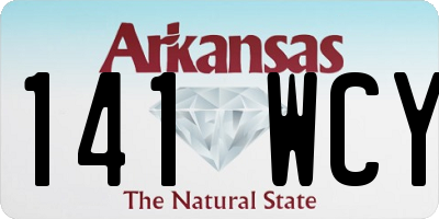 AR license plate 141WCY
