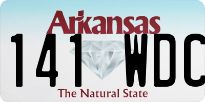 AR license plate 141WDC