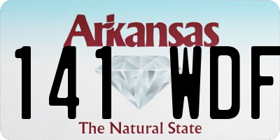 AR license plate 141WDF