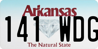 AR license plate 141WDG