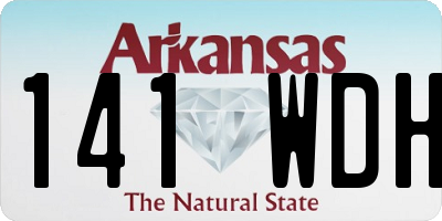 AR license plate 141WDH