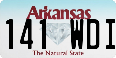 AR license plate 141WDI