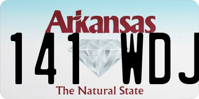AR license plate 141WDJ