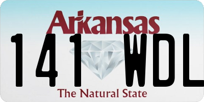 AR license plate 141WDL