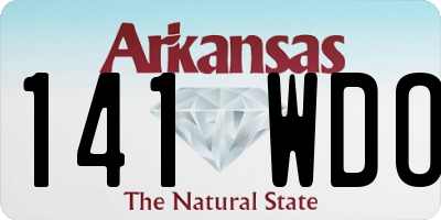 AR license plate 141WDO