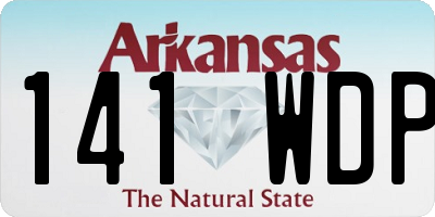AR license plate 141WDP