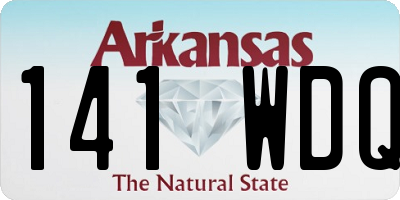 AR license plate 141WDQ