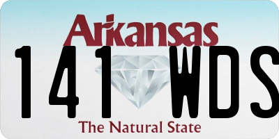 AR license plate 141WDS